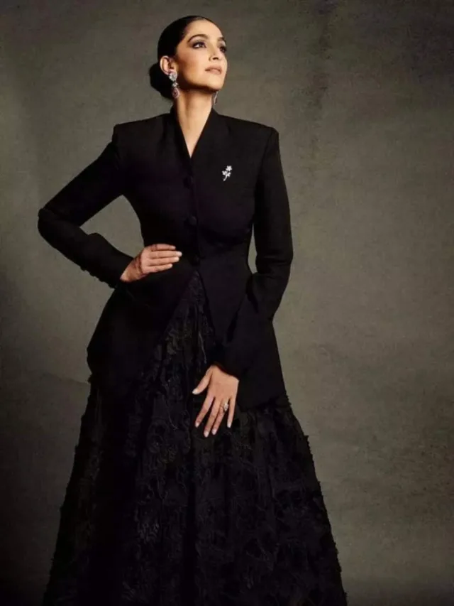 Sonam Kapoor channels old Hollywood glamour in timeless black ball gown